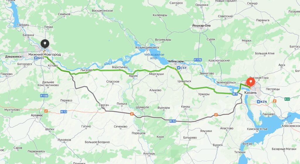 Маршрут такси Казань Нижний Новгород