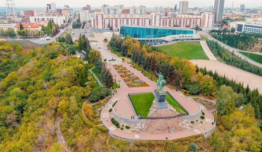 Уфа с высоты полета