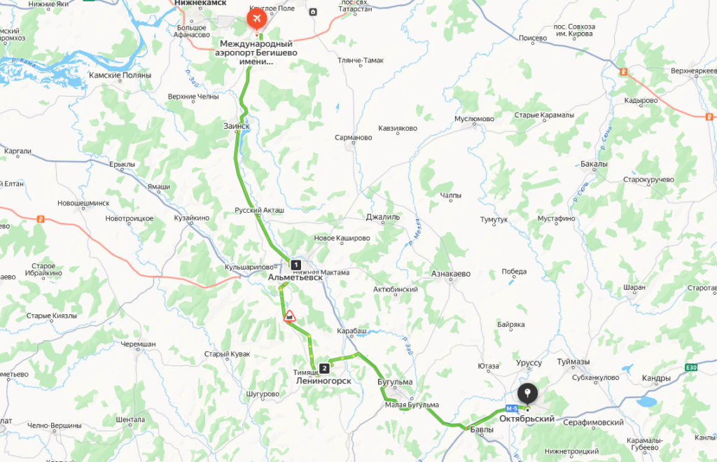 Из Бегишево в Альметьевск Лениногорск Октябрьский