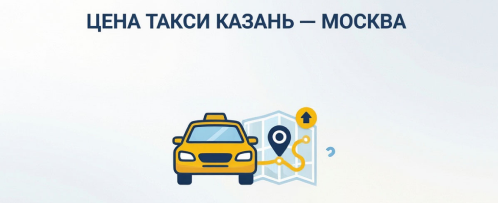 Цена поездки на такси Казань Москва