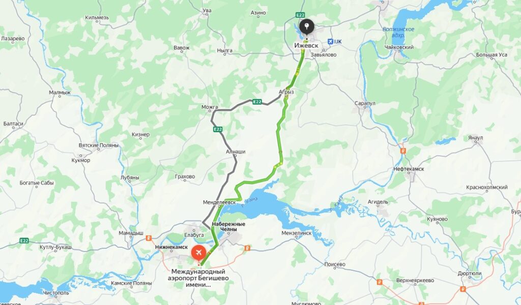 Маршрут такси аэропорт Бегишево Ижевск