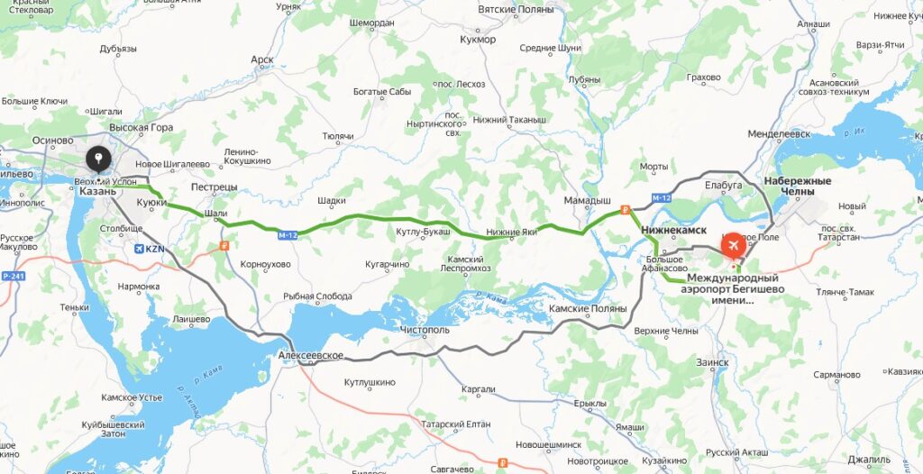 Маршрут такси аэропорт Бегишево Казань